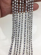 AA+ 3-4mm gray rice pearls,diy pearl,genuine pearl,Cultured pearl,diy pearl beads,LR3-2A-20