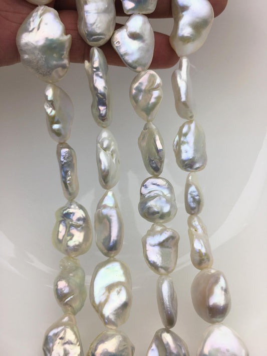 AA+ 13-19mm White baroque Freshwater Pearl,DIY Loose Freshwater Pearl,ZS-200-18