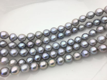 AA+ 11-13mm big gray near round Edison Freshwater Pearl,ED12-2A-5-14
