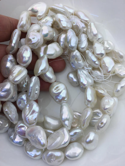 AA 14-16mm white keshi Freshwater Pearl,ZS-200-109