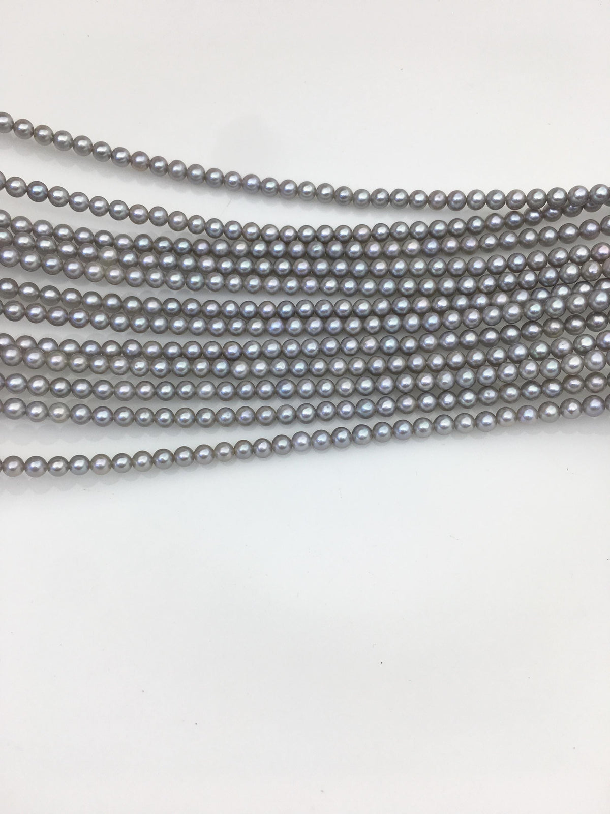 AA+ 3-3.5mm gray round freshwater pearls,white round pearl,pearl wholesale,RP3-T10