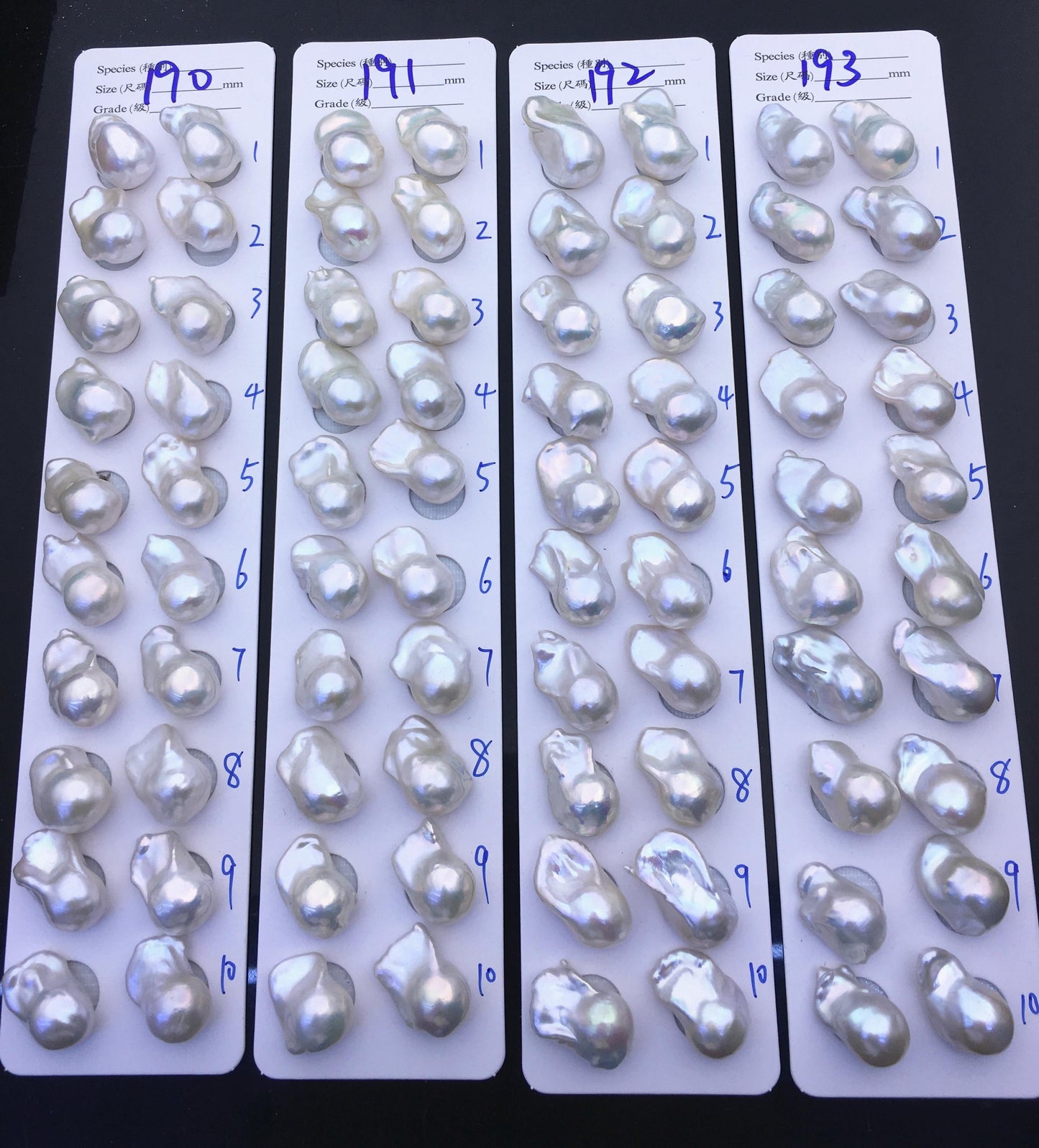 AAA 13-15x18-22mm White Flame ball Pearl Pairs - large Baroque freshwater pearl pairs,top half hole,FL15-3A-8-75