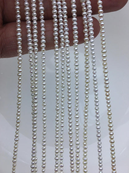 AAA 2-2.3mm white tiny potato seed freshwater pearls,Valentine's Day gift,for pearl necklace,loose freshwater pearl,CR2-3A-2