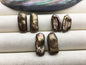 2 pairs AAA 8-10mm Brown Biwa keshi pearls Pair,for make dangle earrings,baroque pearl,loose pearl beads,very high luster,ZS-127-36-11