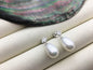 AAA 9mm White rice pearl flower cz stud earrings,S925 Sterling Sliver pearl earrings,pearl for women for girl,SE3-146