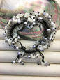1pc handmade gray pearl and shell thread bracelet,adjust length,pearl bracelet, knotted freshwater pearl bracelet,Pearls Bracelet,B8-T3