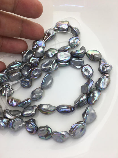 AA+ 11-13mm Gray keshi Freshwater Pearl,DIY Loose Freshwater Pearl,ZS-200-5