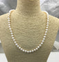 19'' AAA 5.5-6.5mm white potato freshwater Pearl necklace,NPN1-137
