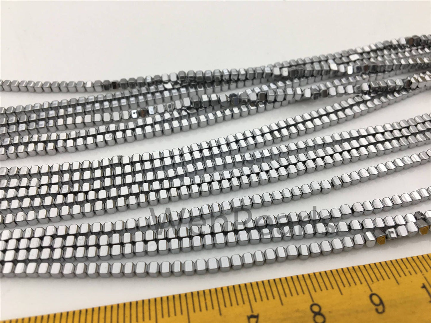 Hematite silver Gray,2mmx2mm cube square Beads,AAA, 15.5 inches,G50-CU22-006-4