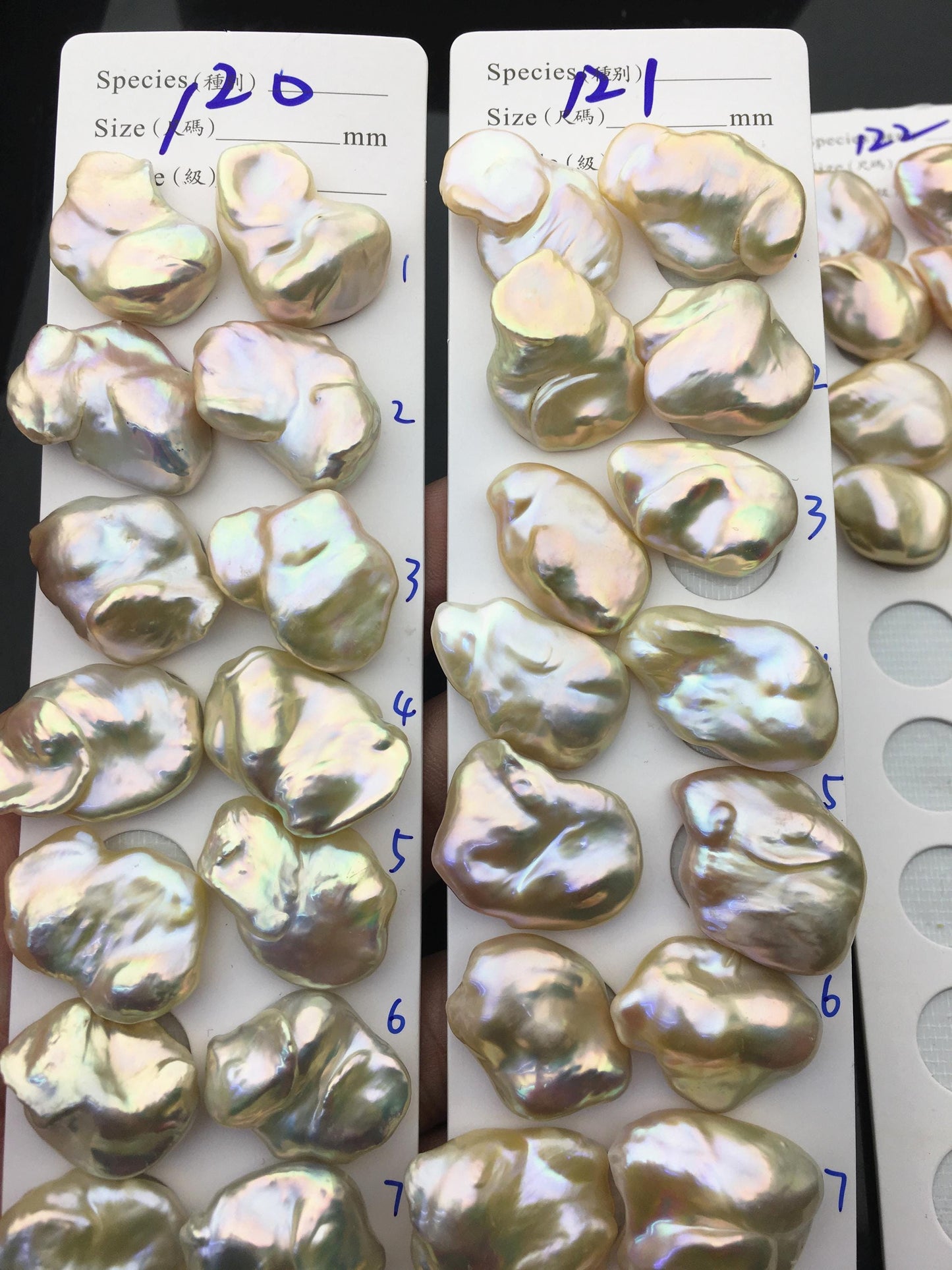 1 pair AAA 16-22x21-30mm Natural Rainbow Baroque Pearl Pairs,Baroque Cultured Freshwater Pearl,no hole,FL15-3A-9-20