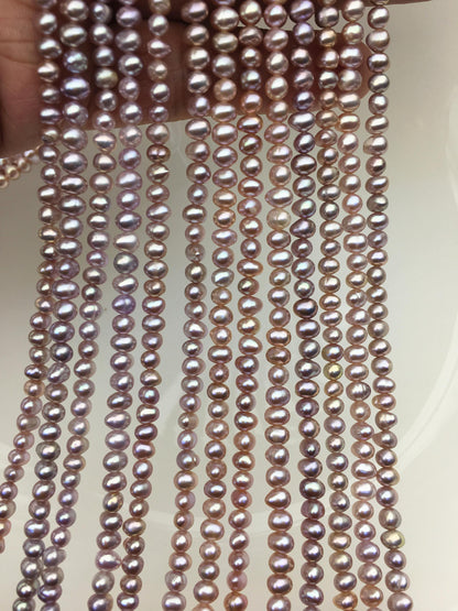 AA+ 4-5mm purple potato freshwater pearls,seed freshwater pearl,for pearl necklace,for pearl earrings,Wedding Bride,CR4-T2