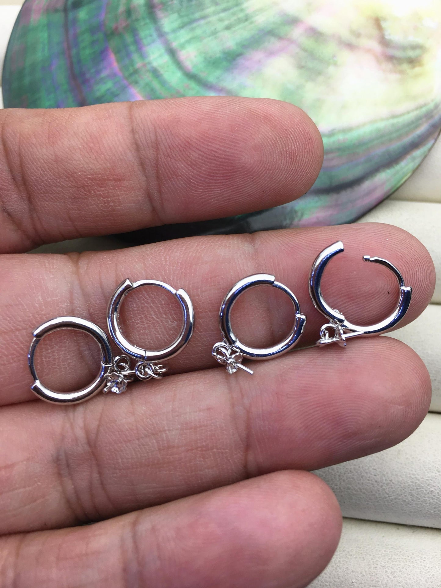 Heavy high quality S925 Sterling Sliver clip earrings,925 solid silver earwires , for dangle earrings,DIY,wholesale,ASL-ER-001