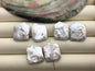 1 pair AA+ 18-20x22-25mm little Tail Big White Rectangle Freshwater Pearl White loose Beads Piar,0.9mm through hole,ZS-103-37-63