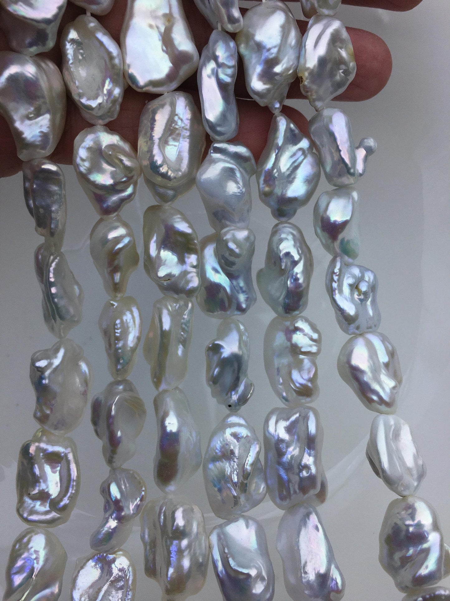 AA+ 14-16mm white thick keshi Freshwater Pearl,Loose Freshwater Pearl,wholesale price,china wholesale pearl,ZS-200-90
