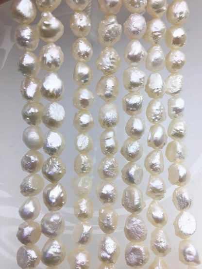 AAA 8-9mm natural white thorn freshwater pearl,LM8-T3