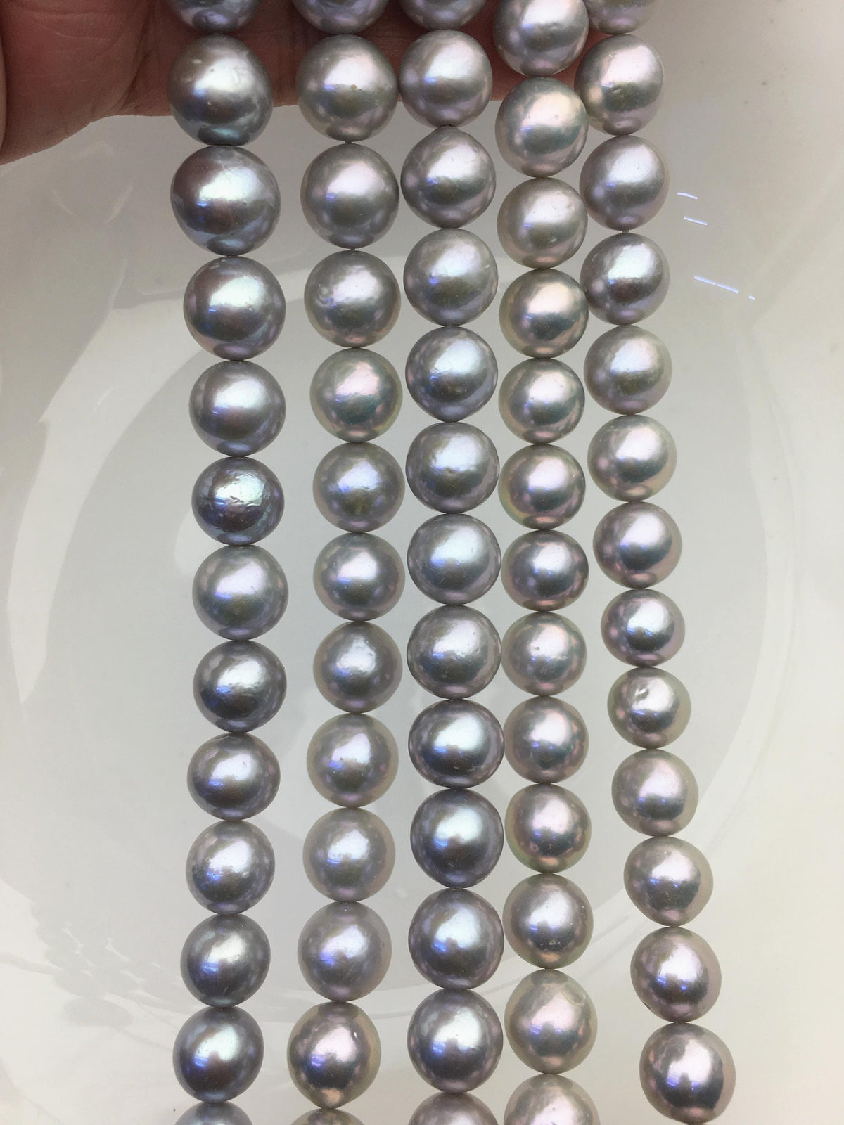 AA+ 10-12mm gray round freshwater pearls,loose pearl beads,round pearl string,pearl necklace DIY jewelry material,RP11-3A-12