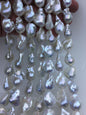 15.5'' AA+ 13-17mm white flame ball pearl,FL15-2A-5-32