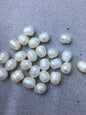 30pcs AA+ 10.3-11.3mm white rice freshwater pearls,no hole,LR11-T4