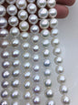 AAA- 10-12mm white round freshwater pearls,loose pearl beads,round pearl string,pearl necklace DIY jewelry material,RP11-3A-6