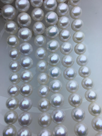 AA+ 11-13mm white round freshwater pearls,loose pearl beads,round pearl string,pearl necklace DIY jewelry material,RP12-2A-3