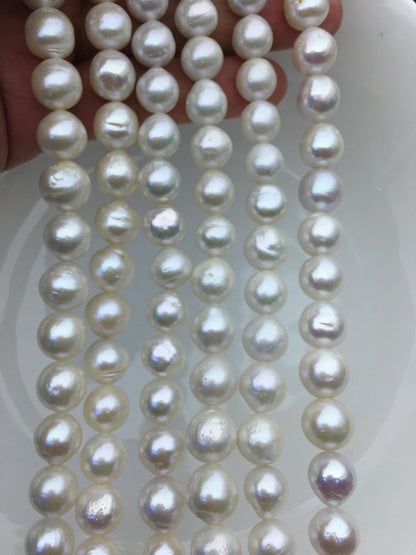 AA 10-12mm white baroque drop Edison Freshwater Pearl,ED12-2A-5-21