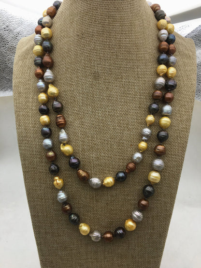 51'' AA 10-13mm misc color Drop Nuclear pearl Necklace,Wedding Necklace, Love, Mothers Day,Happiness,wholesale,NPN1-139
