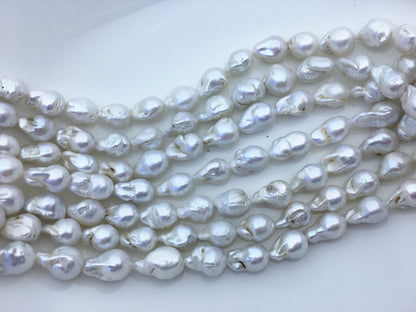 15.5'' A 9-11mm white flame ball pearl,FL15-2A-5-100