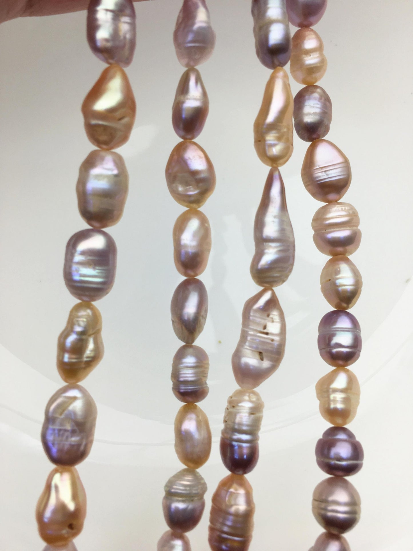 4 strands AA 8-10mm pink purple keshi Freshwater Pearl,DIY Loose Freshwater Pearl,ZS-200-121-6