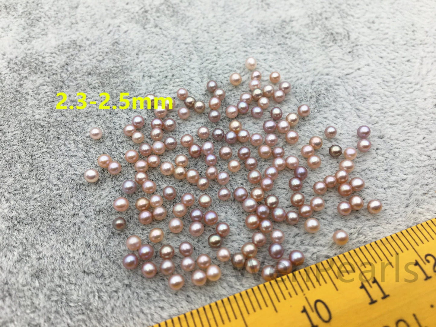 AAA 2.3-2.5mm purple round seed freshwater pearls,half hole,tiny pearl supply,good quality,no hole,through hole,RP2-3A-4