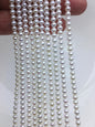 AAA 4-4.5mm white button near round freshwater pearls,4mm seed pearl,white round pearl,full strand,pearl wholesale,RP4-3AY-GJ-2