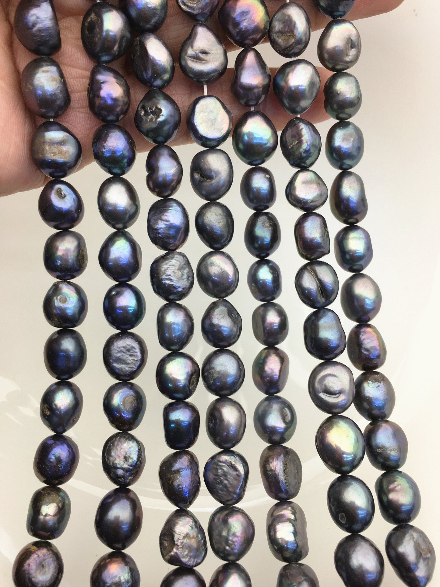 AA 11mm black nugget freshwater pearls,baroque pearl strand freshwater pearls,pearl strand,LM11-T4