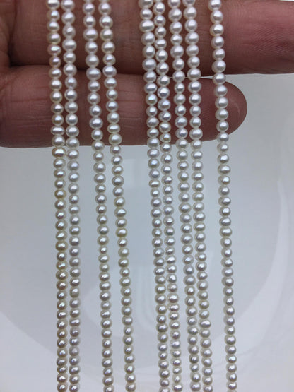 AAA 2.5-2.7mm white small potato seed freshwater pearls,Valentine's Day gift,for pearl necklace,CR2-3A-1