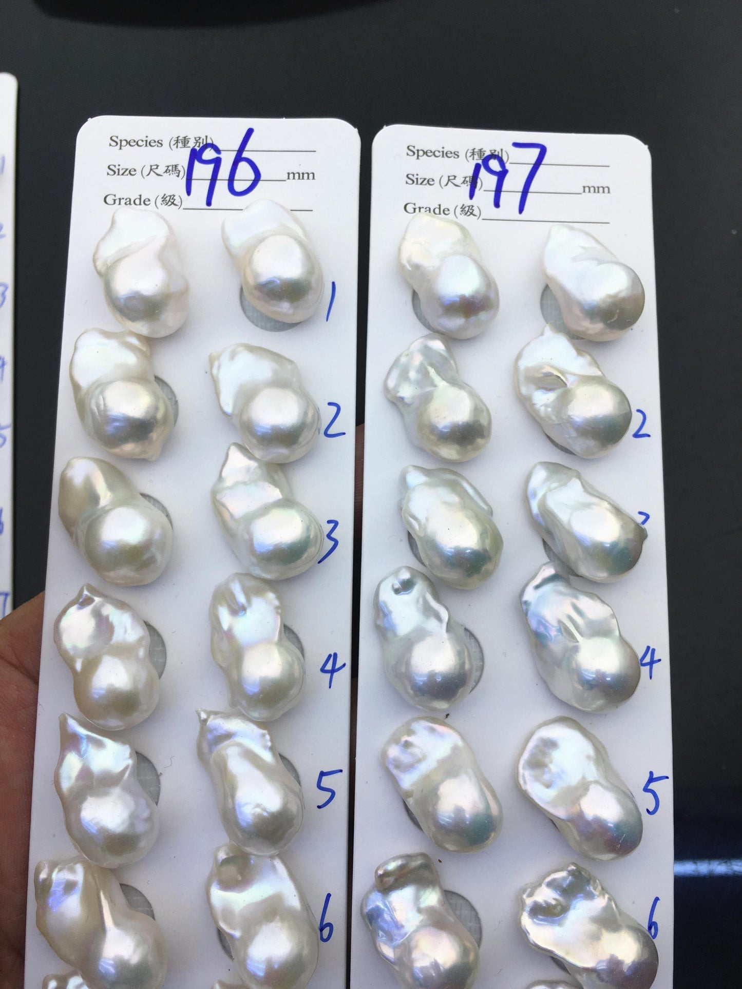 AAA 13-15x18-22mm White Flame ball Pearl Pairs - large Baroque freshwater pearl pairs,top half hole,FL15-3A-8-76