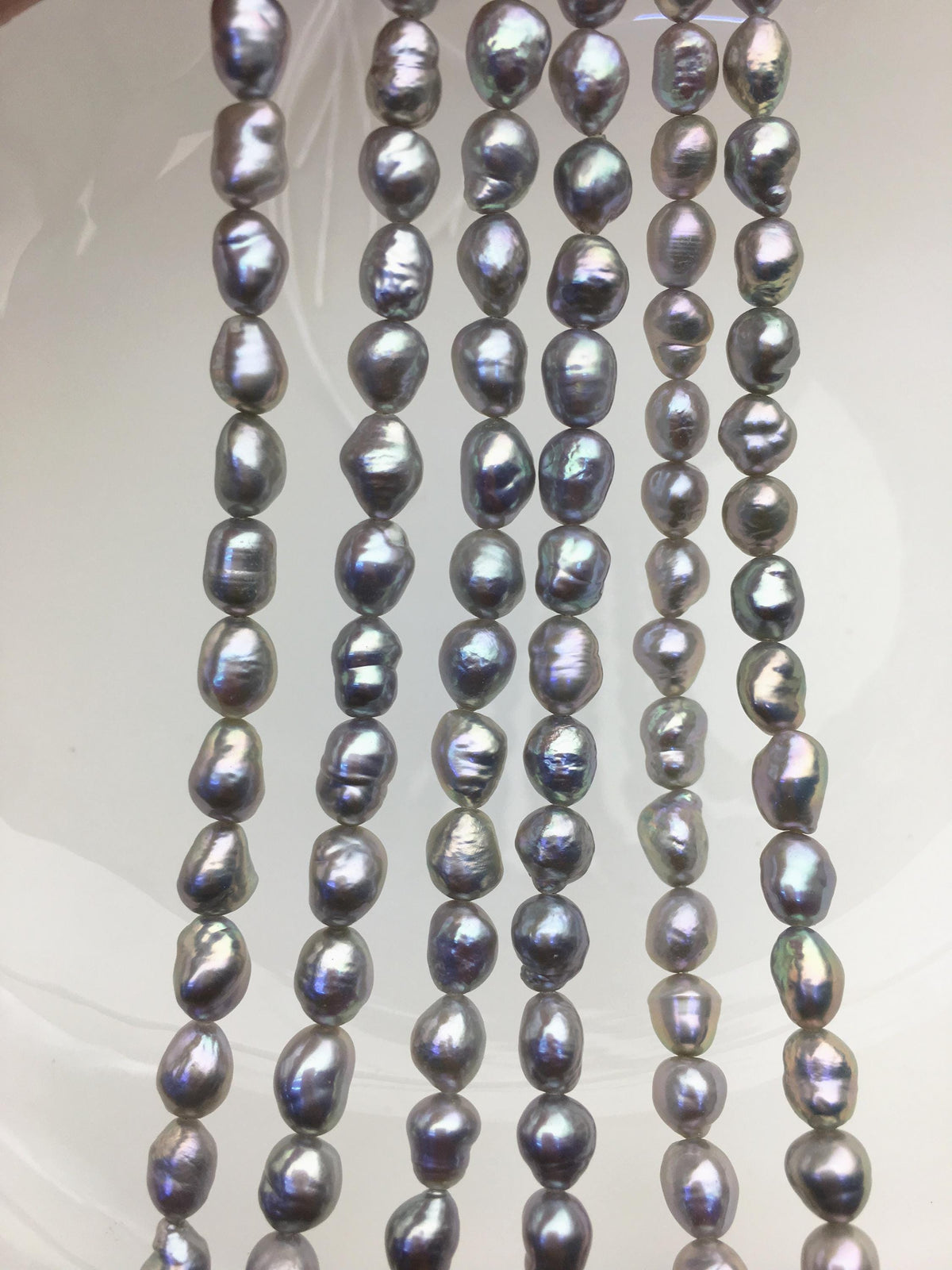 AAA 5-7mm gray baroque drop freshwater pearls,diy pearl beads,gift for her,Christmas,LR6-T8