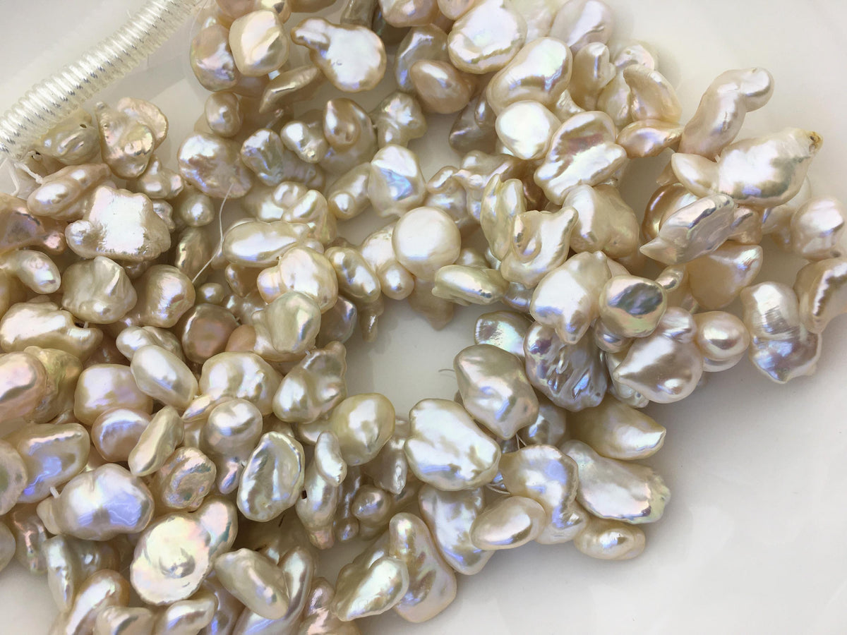 AA+ 11-15mm light pink keshi freshwater pearl,ZS-130-4