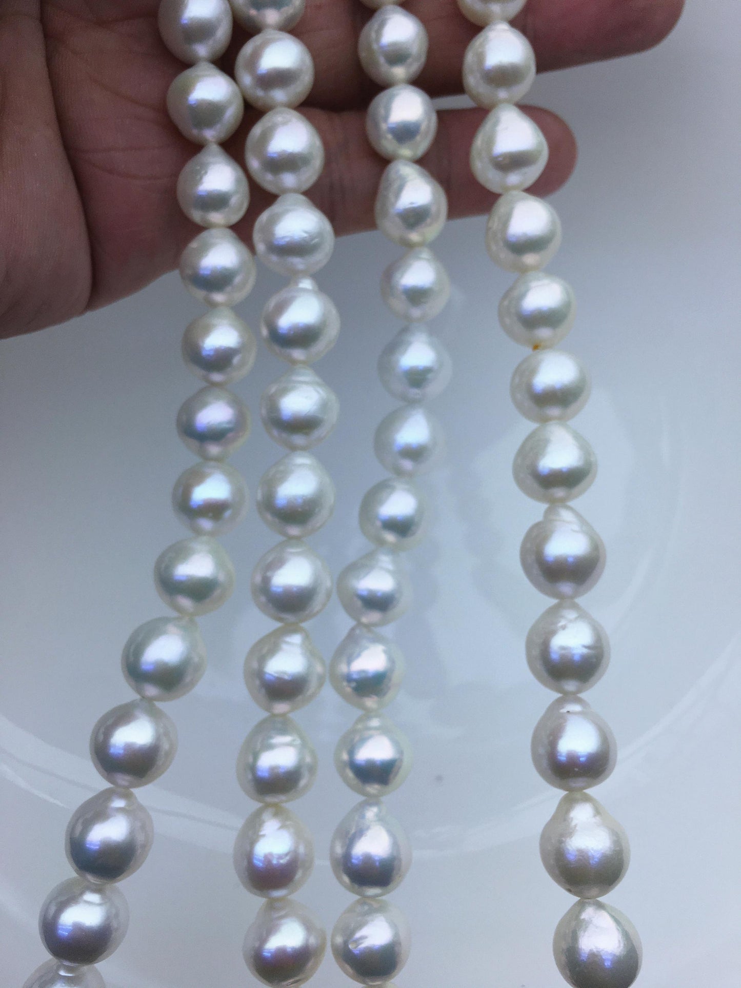 AA+ 9-11mm white short teardrop freshwater pearls,Christmas,Valentine's Day gift,for pearl necklace,Love,Happiness,LR10-T6