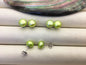 AAA 8-8.5mm green pearl stud earrings,Sterling Silver,SE1-T16