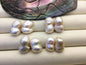 2 pairs AA+ 11-13mm Big White Gourd baroque pearls-white baroque pairs,White Baroque Pearl,DIY,ZS-114-2
