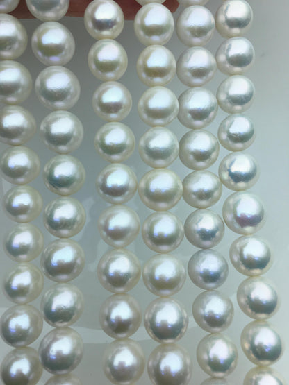 AAA 11-13mm white round freshwater pearls,loose pearl beads,round pearl string,pearl necklace DIY jewelry material,RP12-3A-7