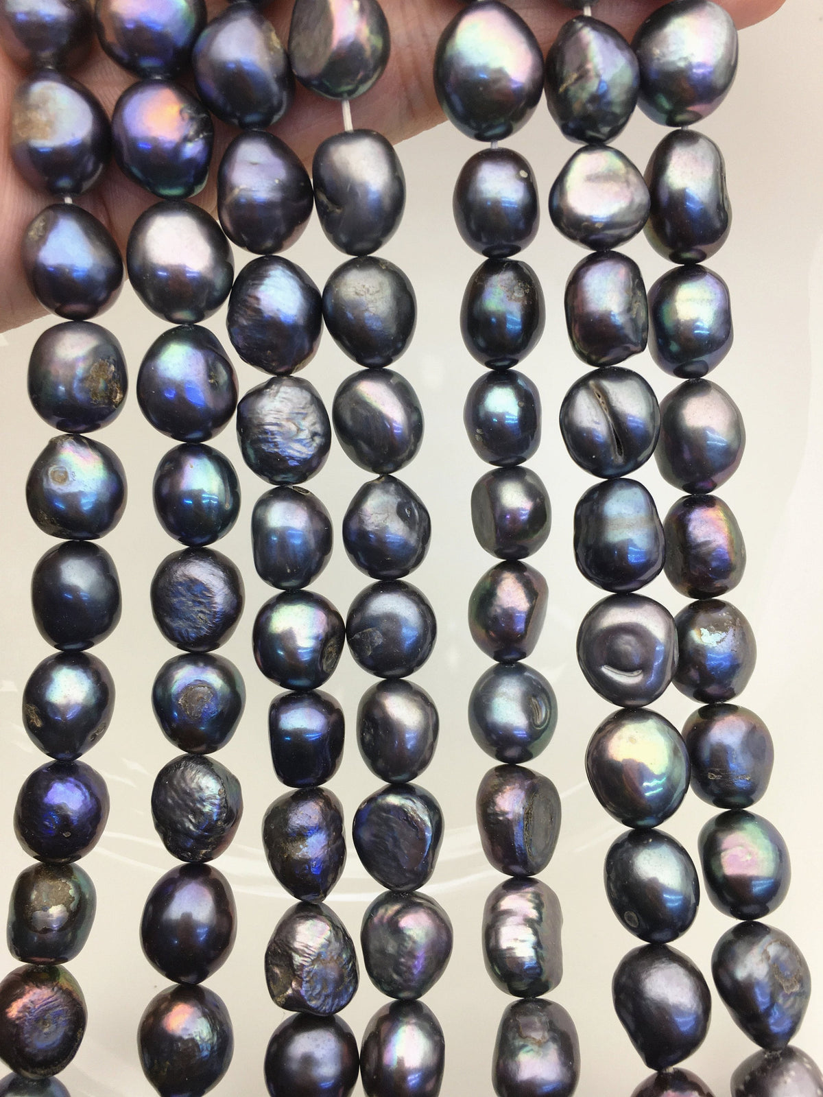AA 11mm black nugget freshwater pearls,baroque pearl strand freshwater pearls,pearl strand,LM11-T4