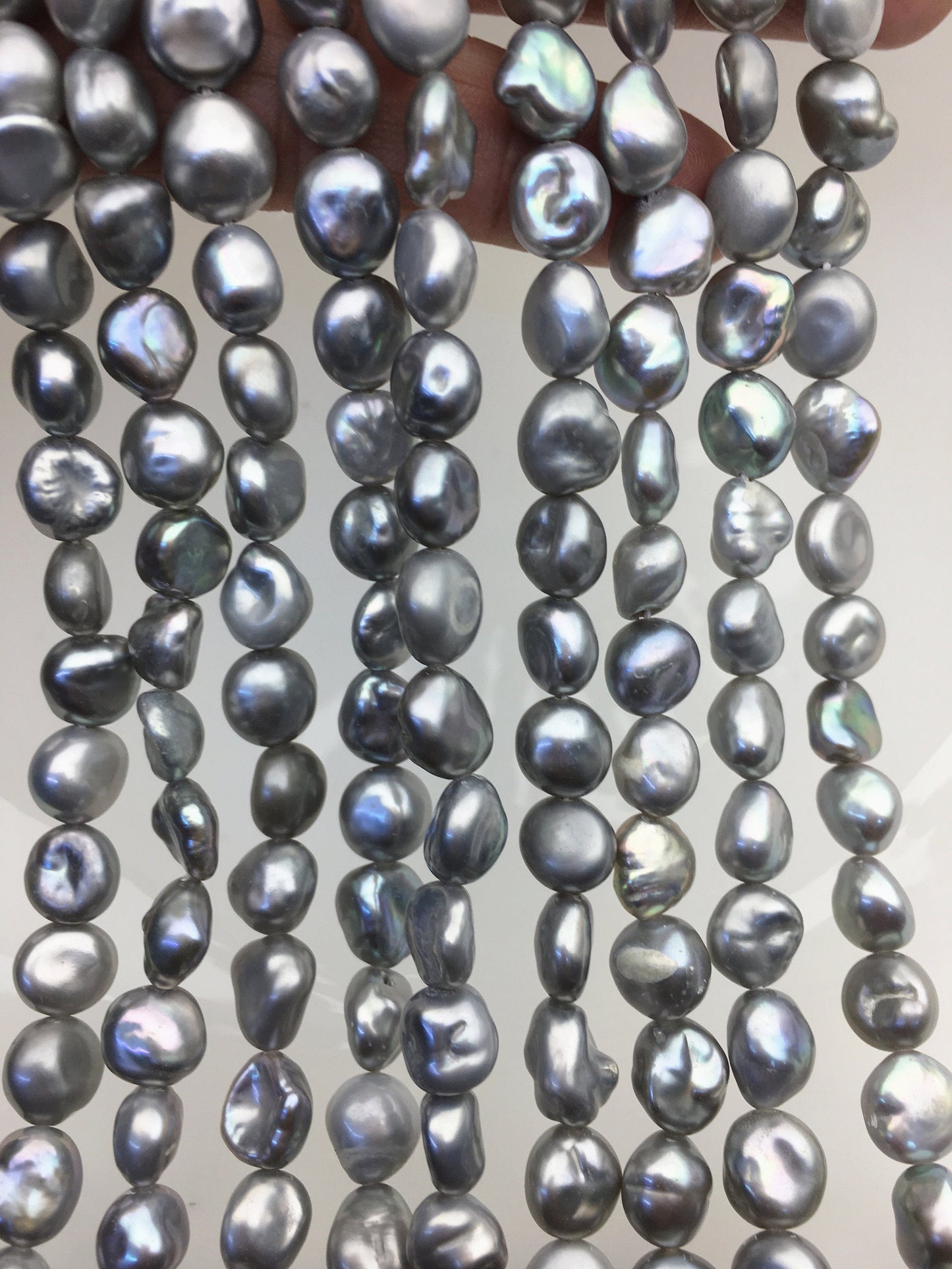 AA 8-9mm gray Keshi Freshwater Pearls,ZS-200-117