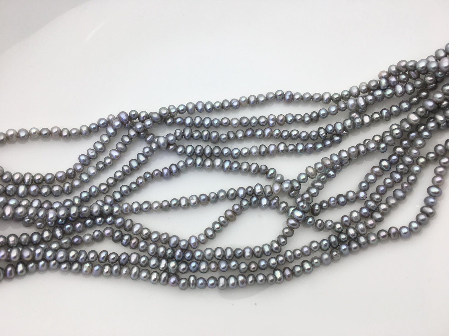 AAA- 3-3.5mm gray potato pearls,gray seed pearl,small size pearls bead ,for pearl necklace,CR3-2A-25
