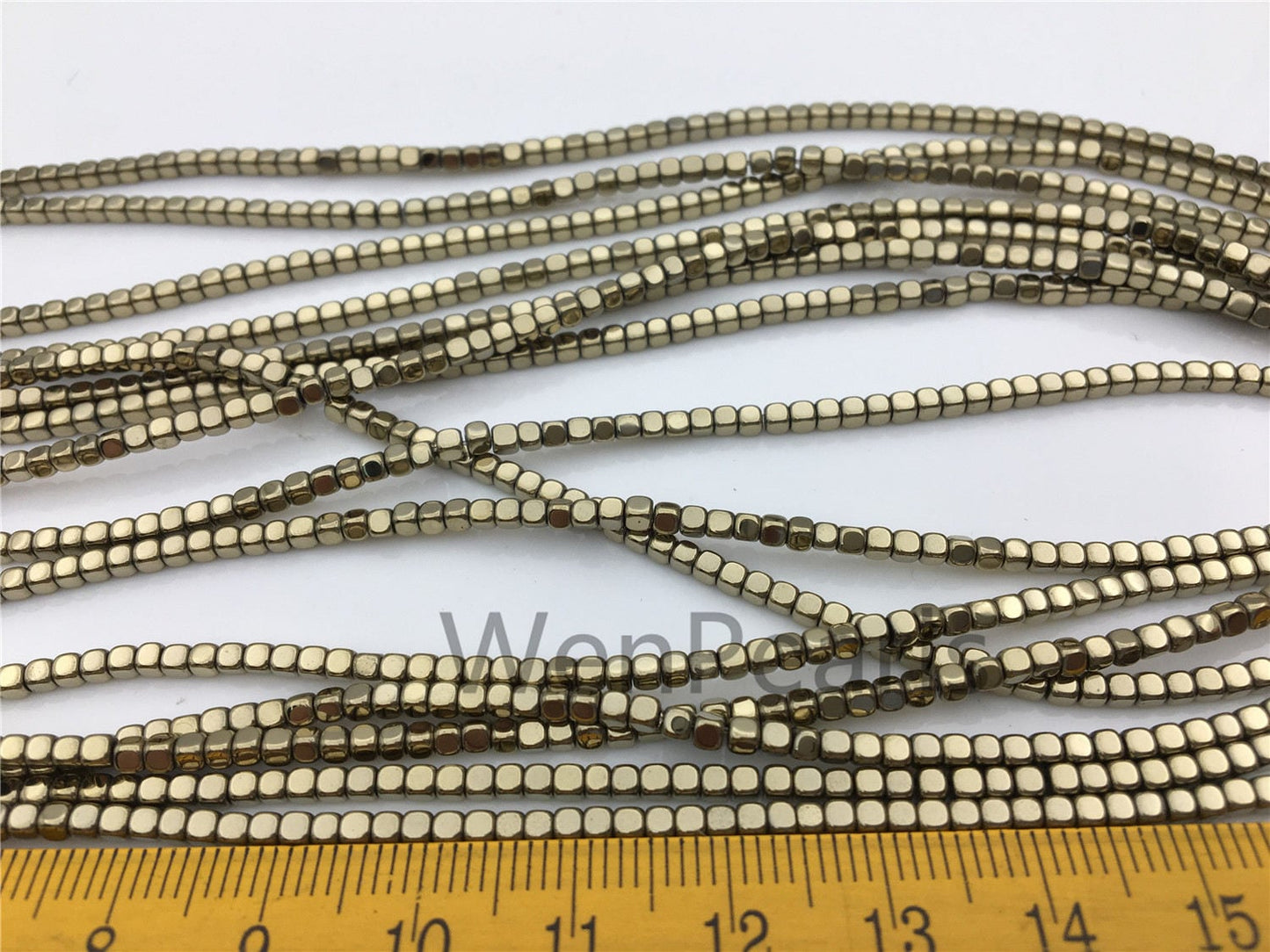 Hematite,Brown 2mmx2mm cube square Beads,AAA, 15.5 inches,G50-CU22-003