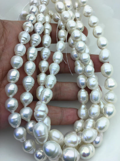 AA+ 9-11mm white circle drop Edison Freshwater Pearl,ED12-2A-5-45