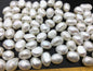 20pcs AA 8.5-9.5mm 2mm large hole white nugget freshwater pearls,LM9-2A-14
