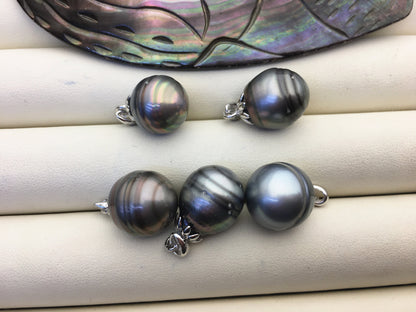1pc 12-13mm Genuine Rice Tahitian Pearl Pendant, natural color sea pearl,pearl necklace - NC1-T45
