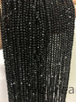 AAA 3mmx3mm Very Shine Black Spinel Rondelle Faceted,15.3 inches,one strand,Semi Precious stone,black spinel beads,SP-R3-005