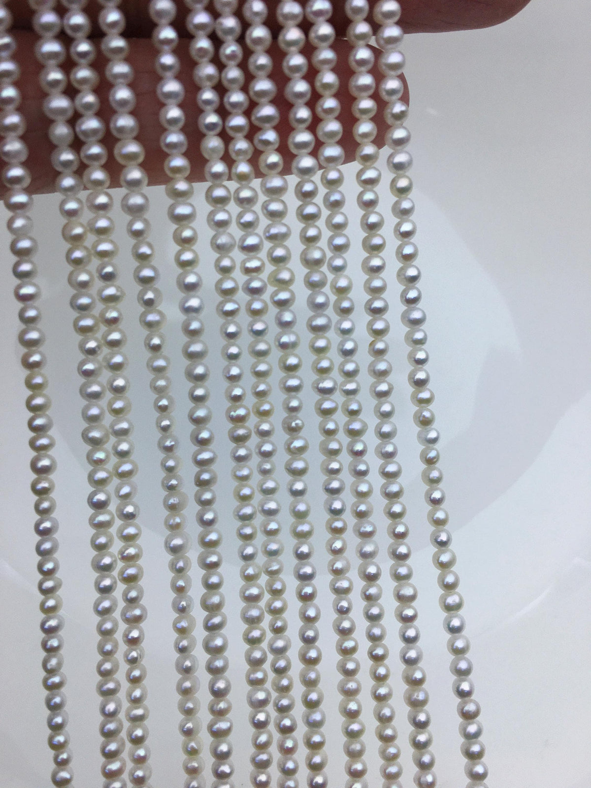 AA+ 3-3.5mm white potato seed pearls,small pearl,Valentine's Day gift,for pearl necklace,for pearl bracelet,CR3-T2