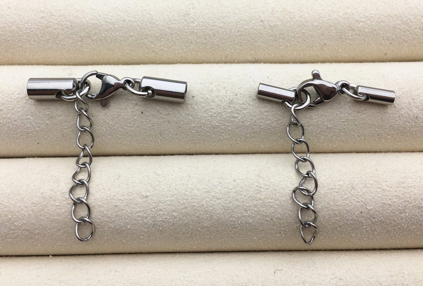 5pcs 2.2mm 3.2mm hole round leather cord bracelet necklace lobster clasp,stainless steel necklace bracelet clasp, AAL-002