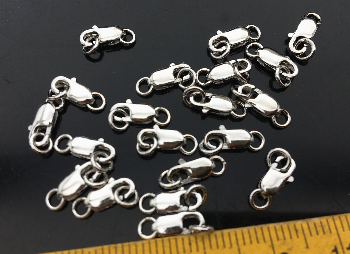 5pcs Sterling Silver Lobster Clasps, 925 Silver Lobster Clasps, Lobster Claw Clasps, Sterling Lobster Clasp,ASL-CL-020